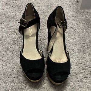 Chic Black Peep-Toe Heels by Aldo